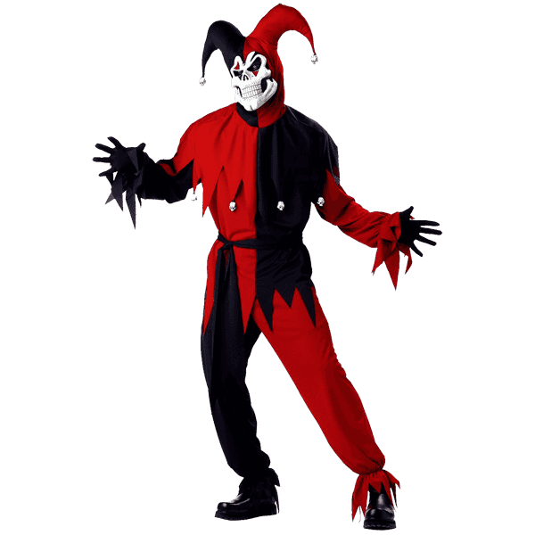 California Costume Men's Adult- Red Evil Jester